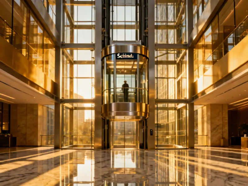 Schindler elevator installation in commercial building